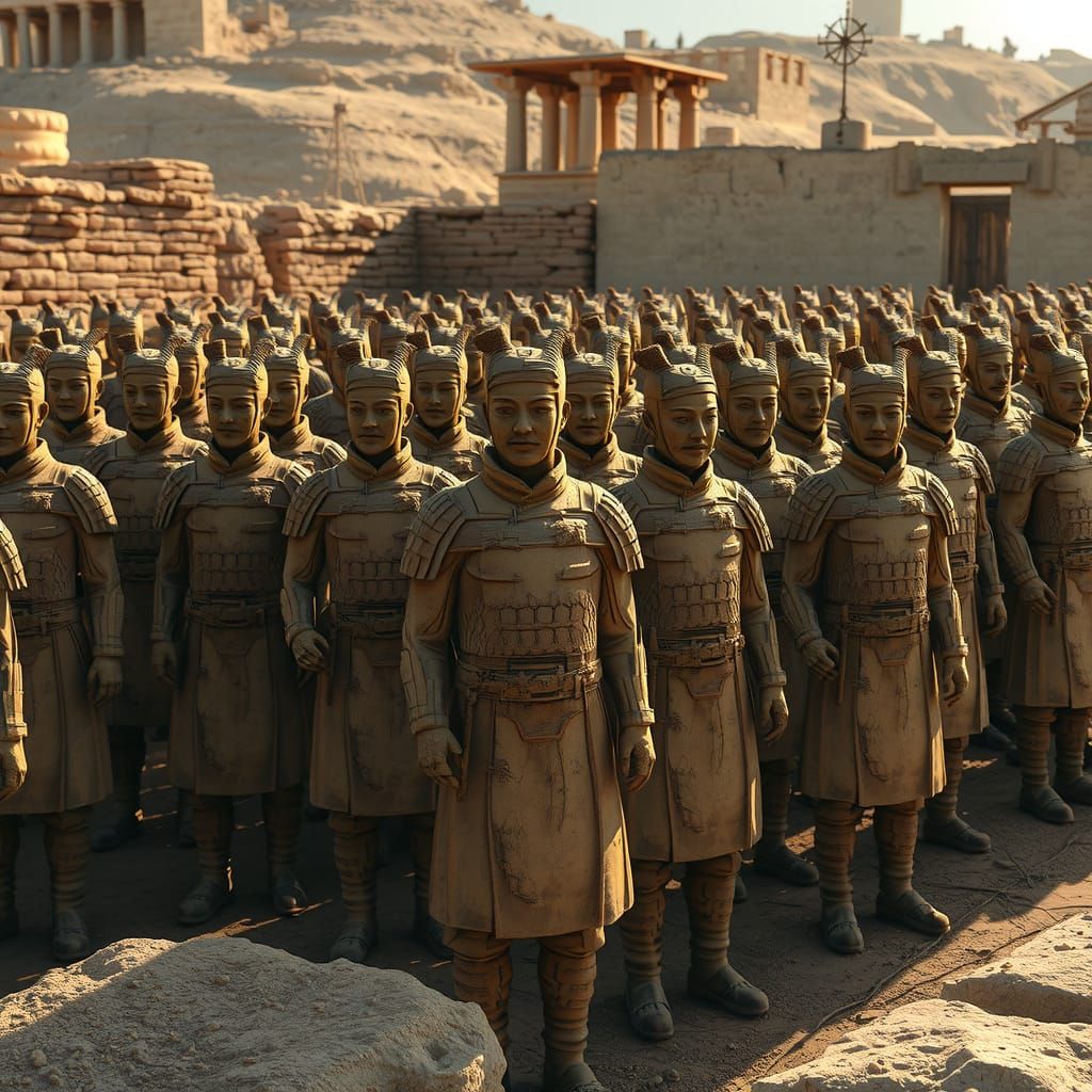 Terracotta Army in Cyprus, Hellenistic Style