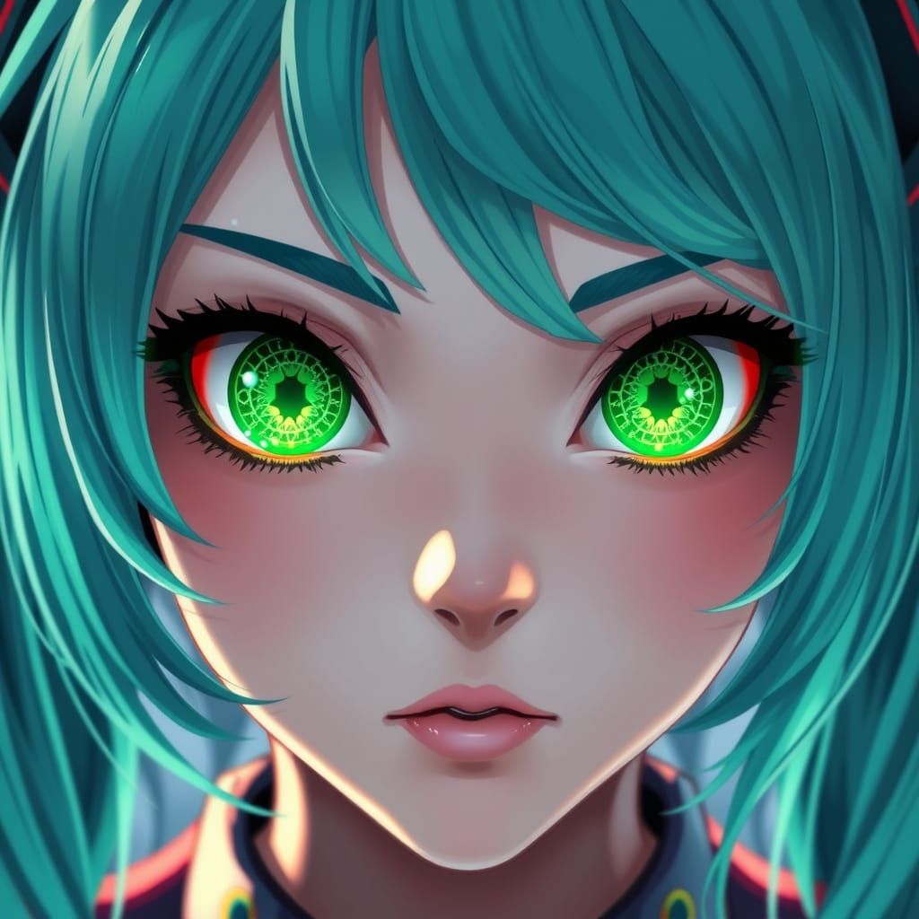 Emerald Goddess of Digital Dreams