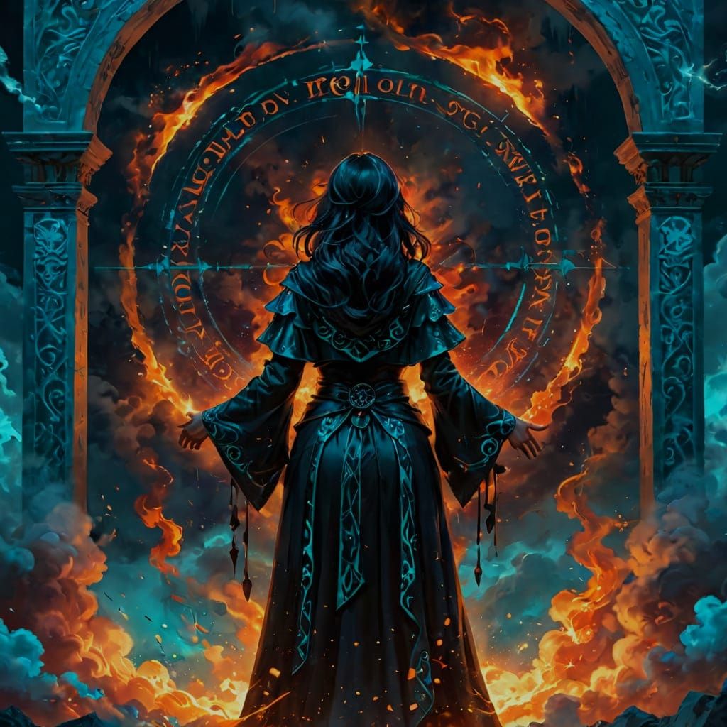 Gothic Latina Goddess of Ancient Magic