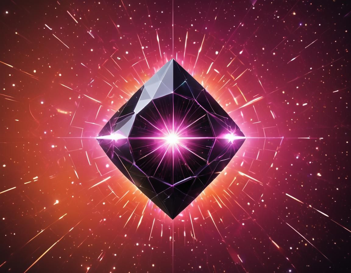 Ethereal Gem Portal in Starry Sky