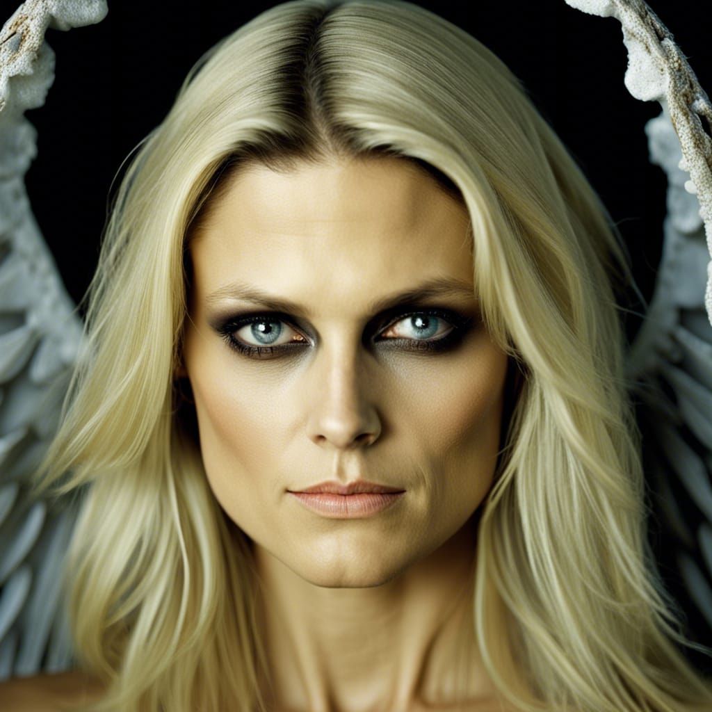 Blond Angel of Death Portrait, Professional Photography