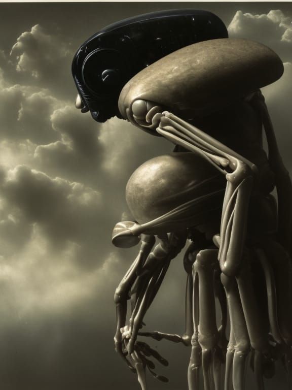 Cyborg Isopod in a Fantastical Landscape