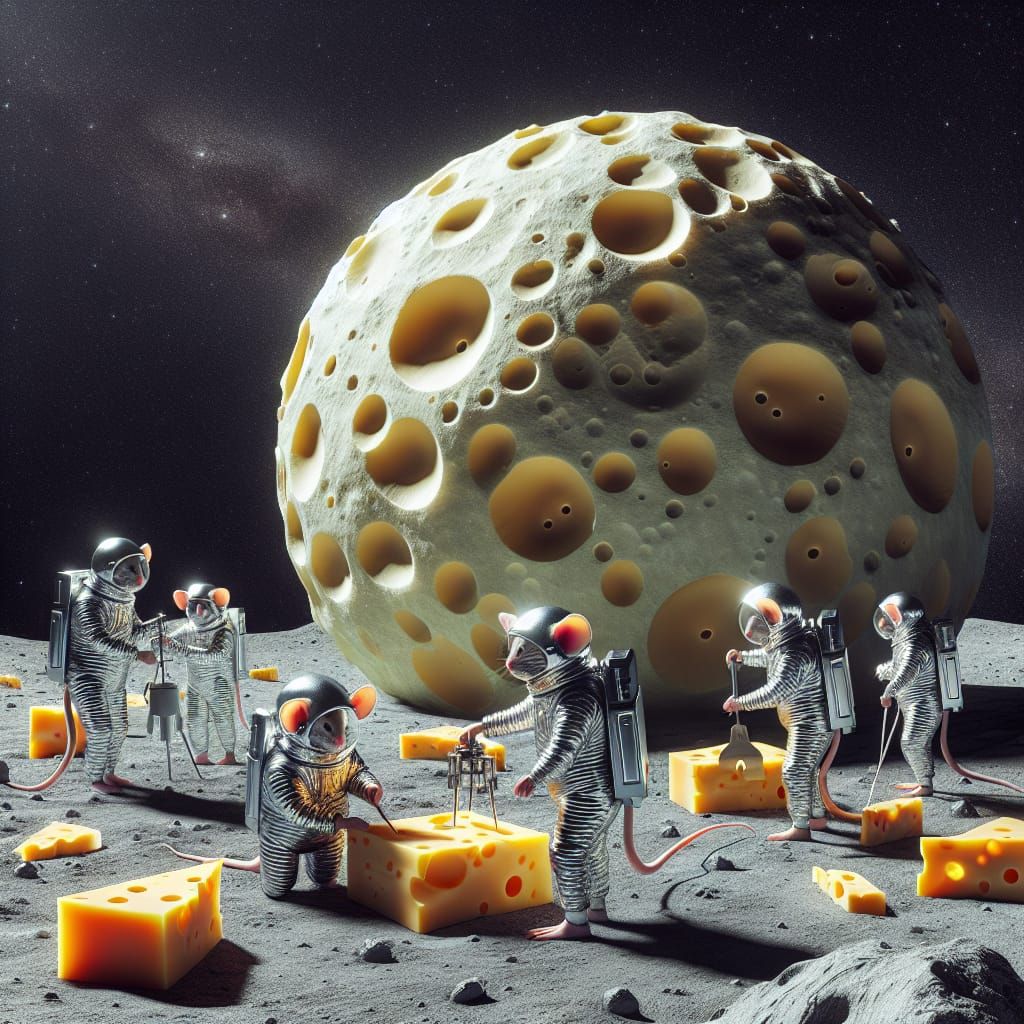 Cheese Moon Harvest by Space Mice