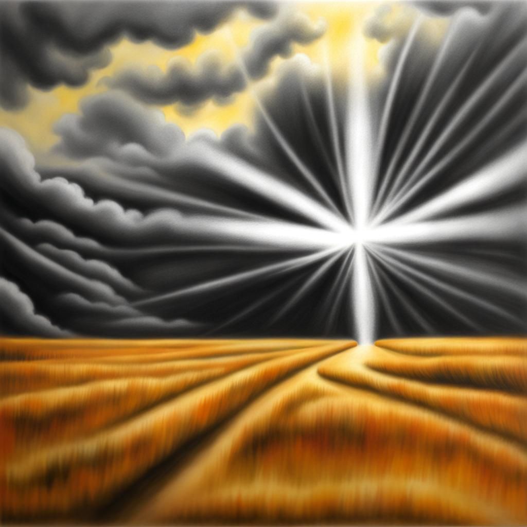 Hyperdetailed Charcoal Drawing Expressing Thankfulness