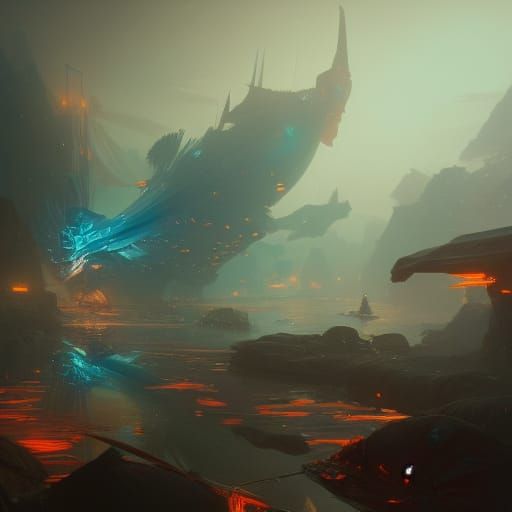 Pirate Ship Kraken Battle in Hyperdetailed Splash Art