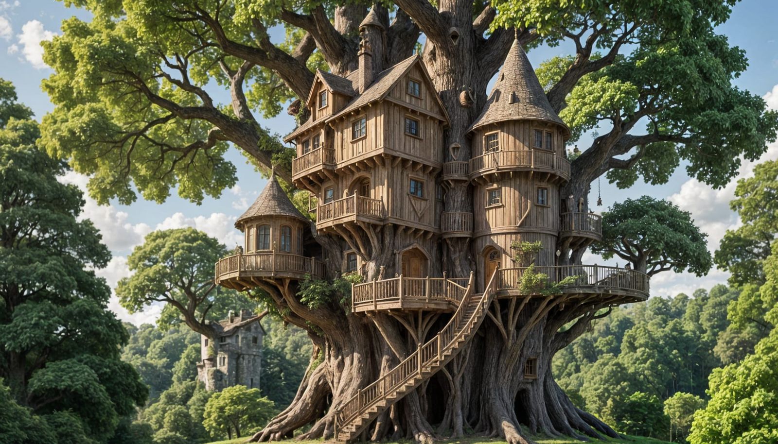 Enchanted Treehouse Castle in Giant Oak