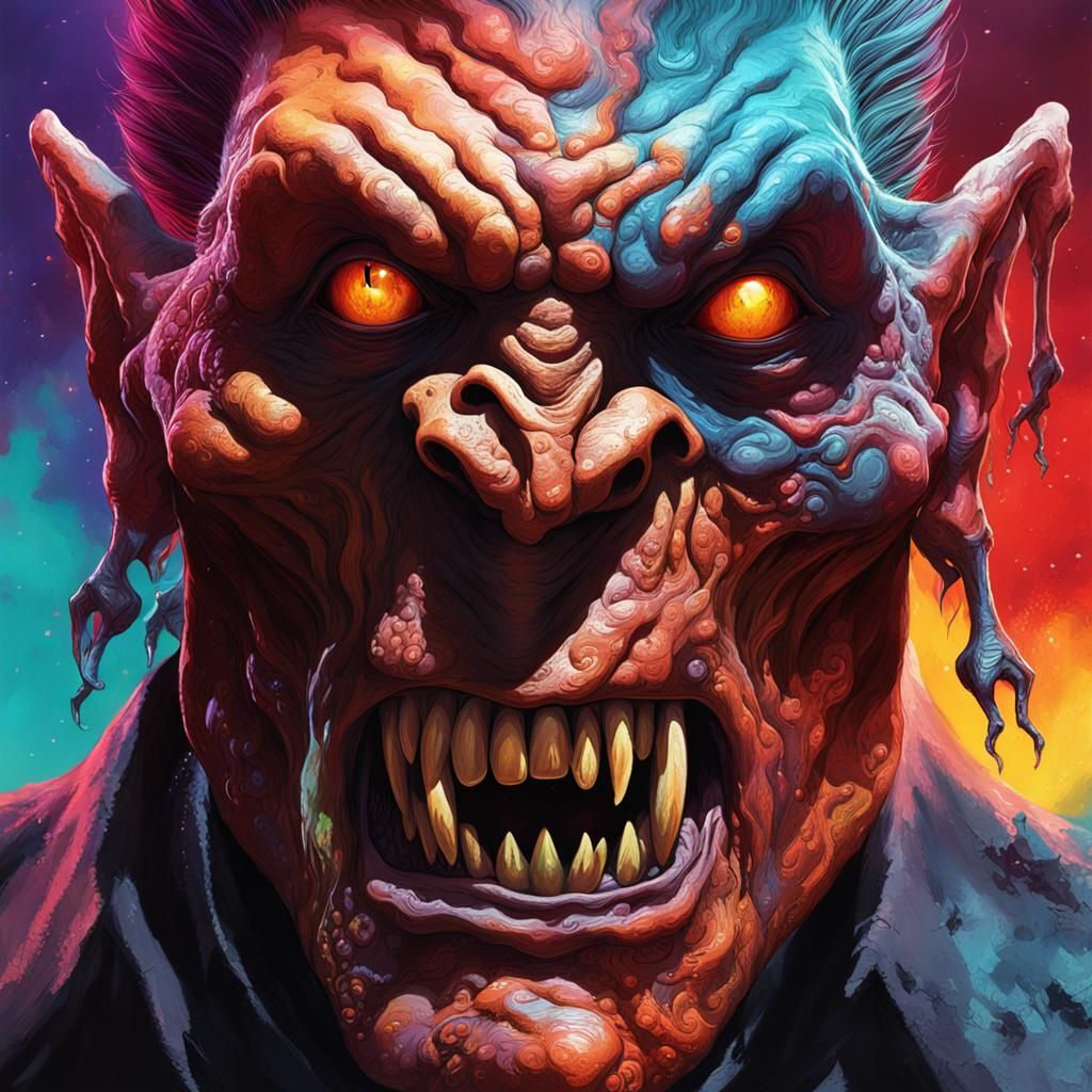 Goke Body Snatcher Hyperrealistic Concept Art