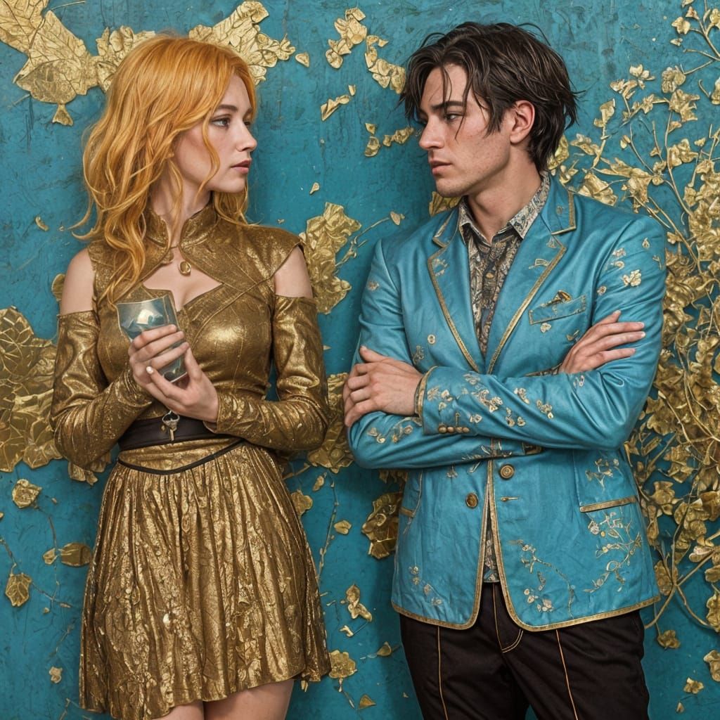 Shattered Love: A Kintsugi-Punk Masterpiece