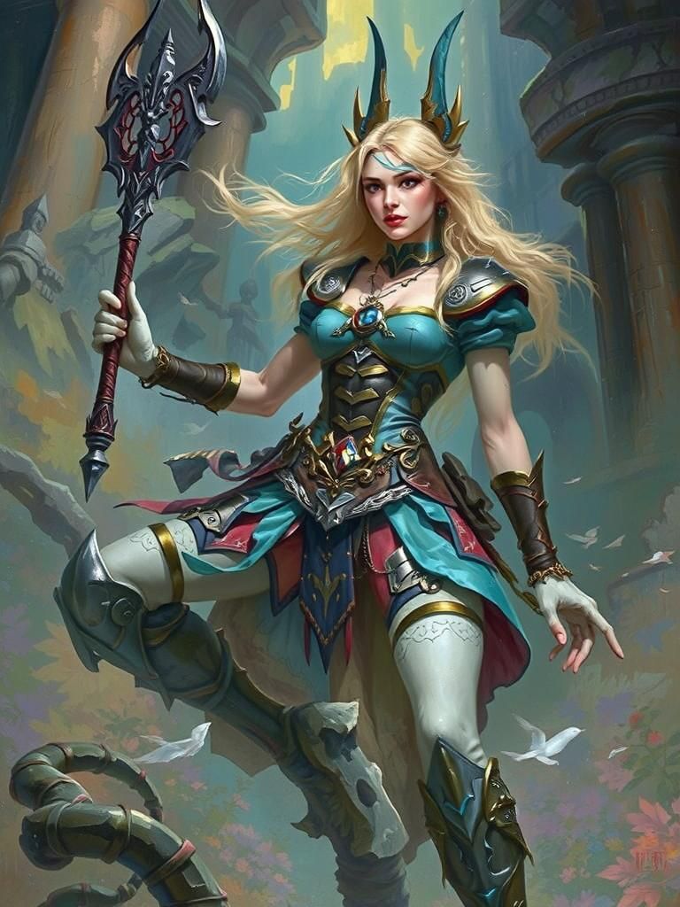 Alice, Warrior Princess of Wonderland: Acrylic Fantasy