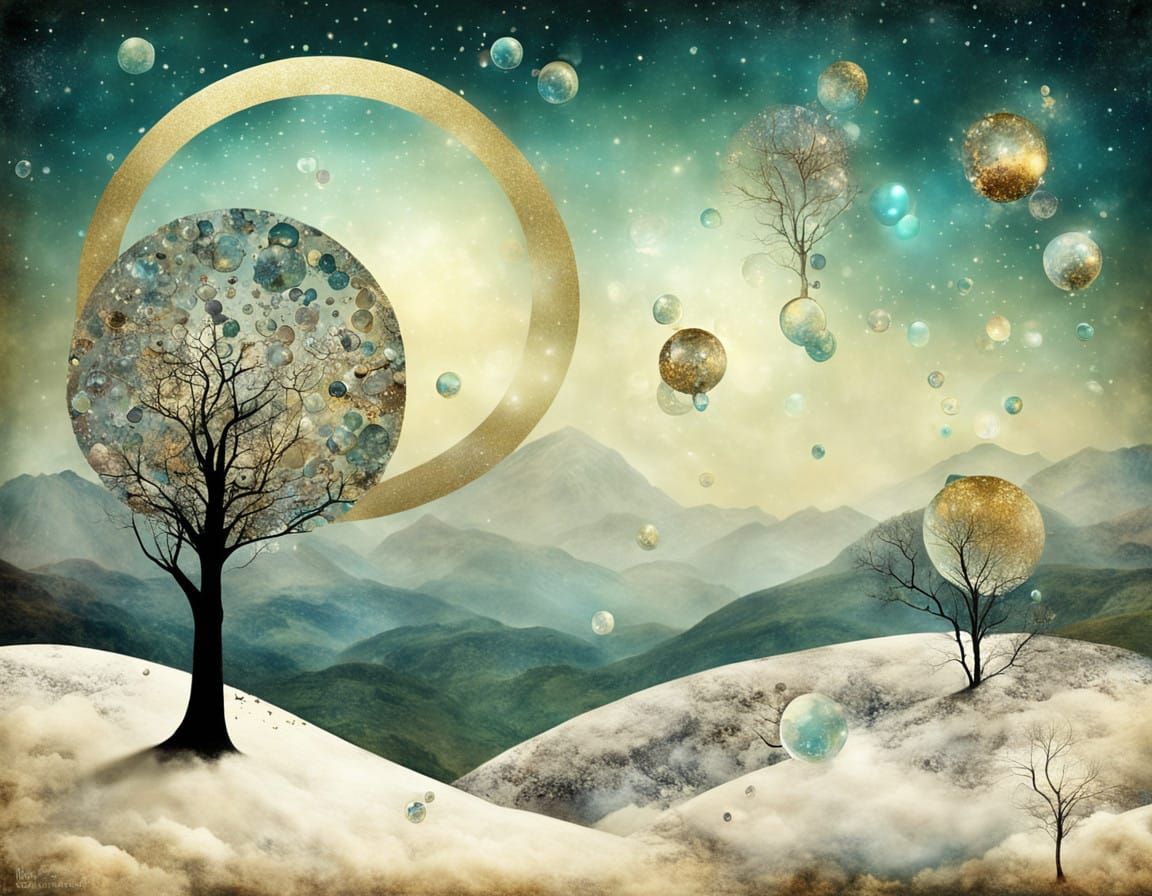 surreal winter fantasy