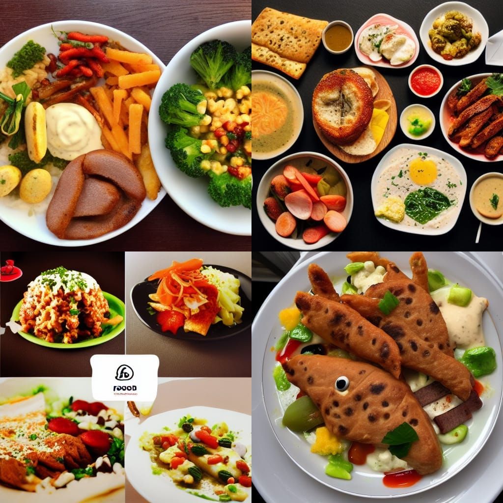 AI-Generated Food Illustration