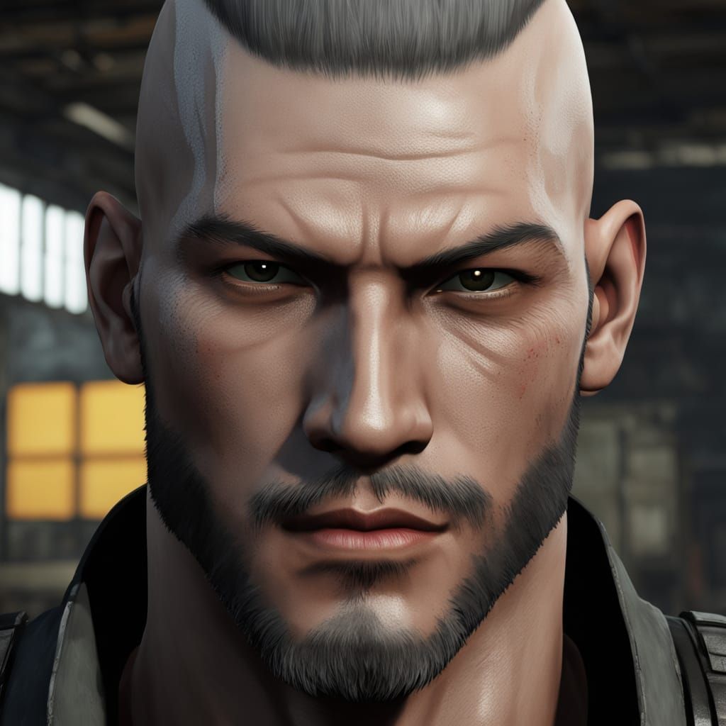 Ultrarealistic Vulcan Raven Portrait in Cyberpunk Military S...