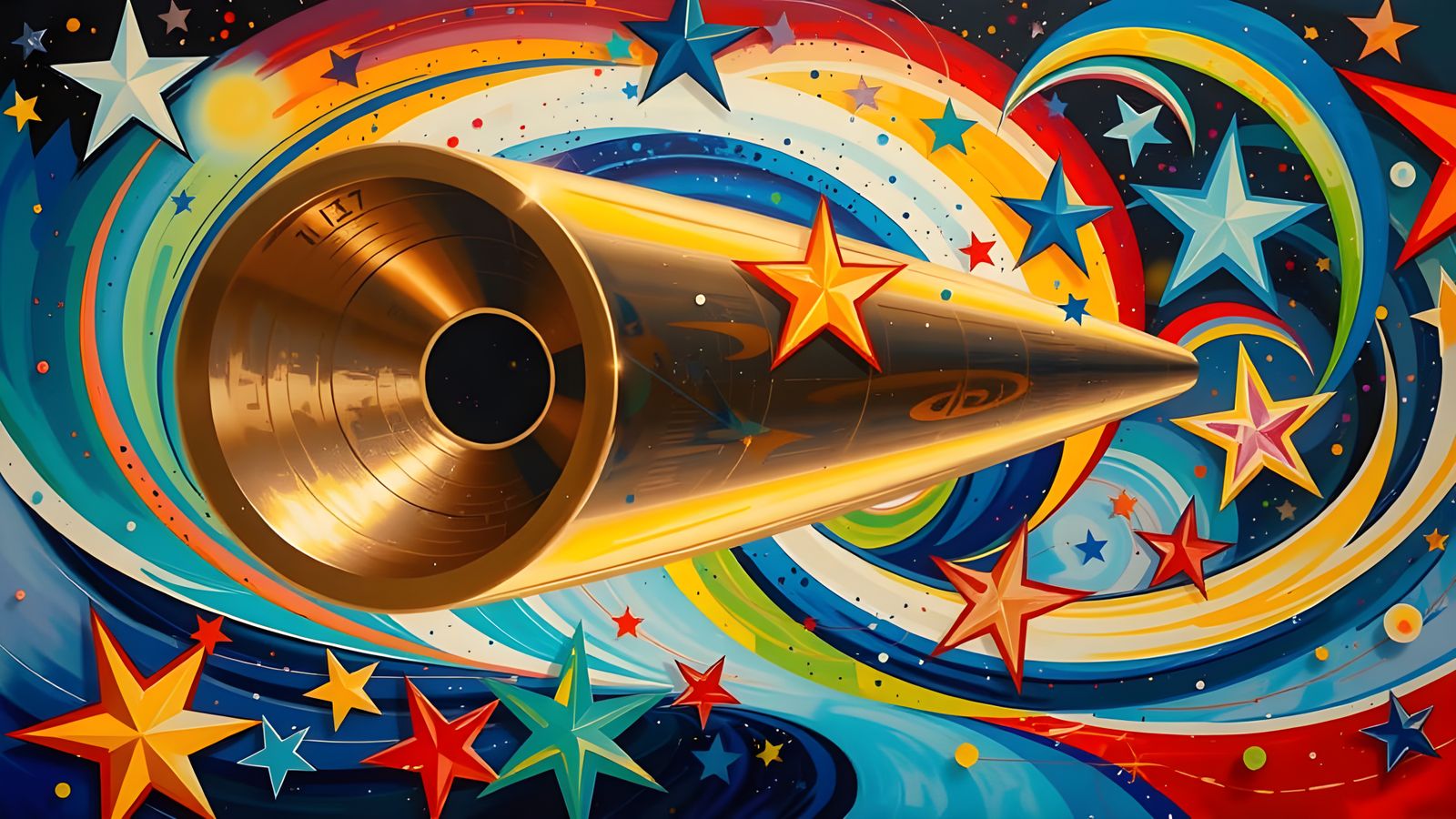 Surreal Mirror Cylinder in Cosmic Vortex