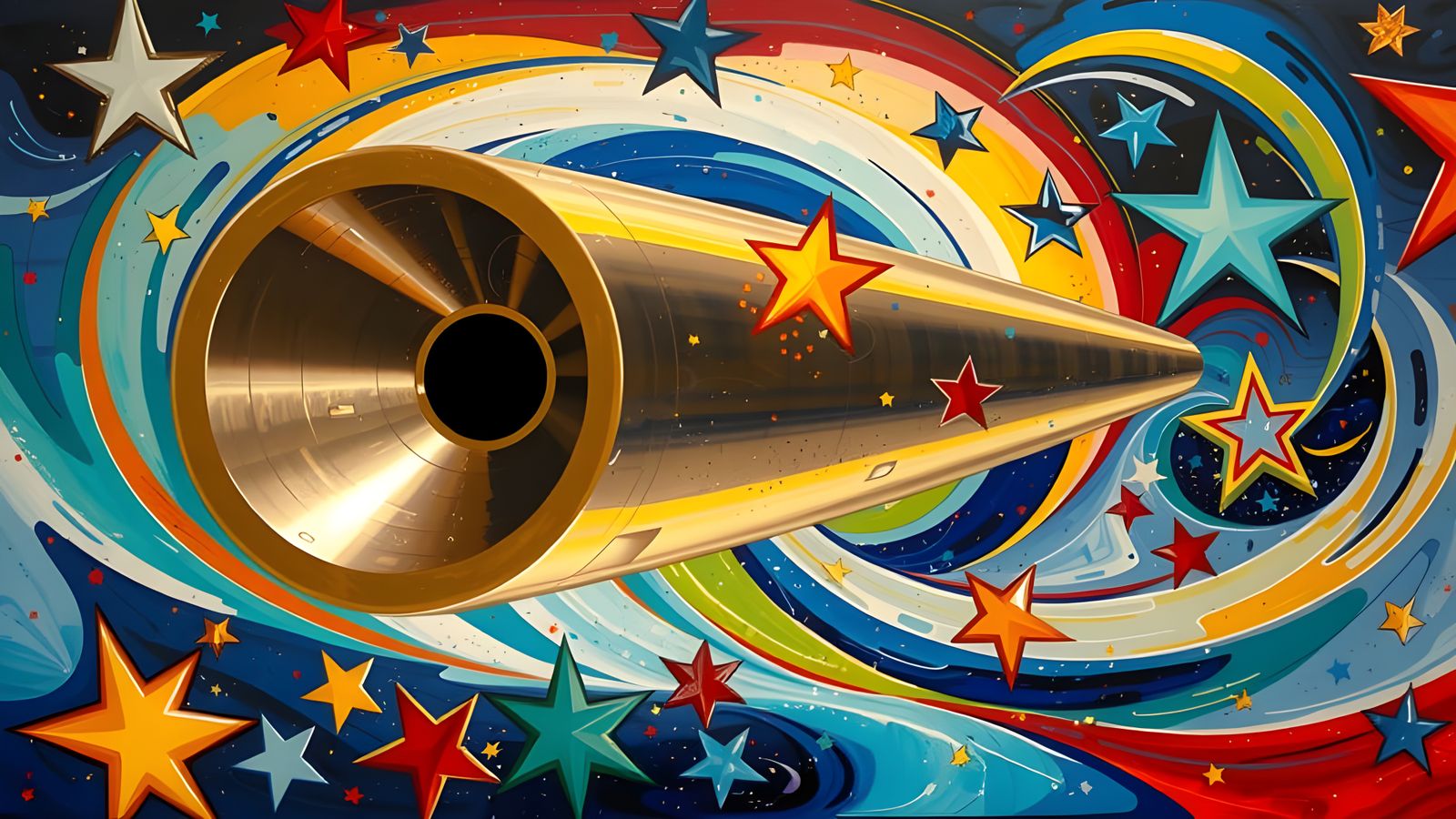 Stunning Resplendent Metallic Maelstrom of Interstellar Plas...