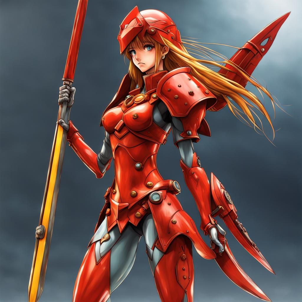 Asuka Langley as Macedonian Empire Phalangite