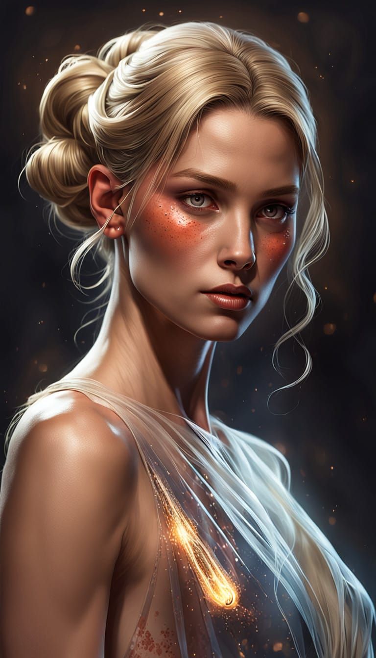 Elegant Woman in Enchanting Portrait