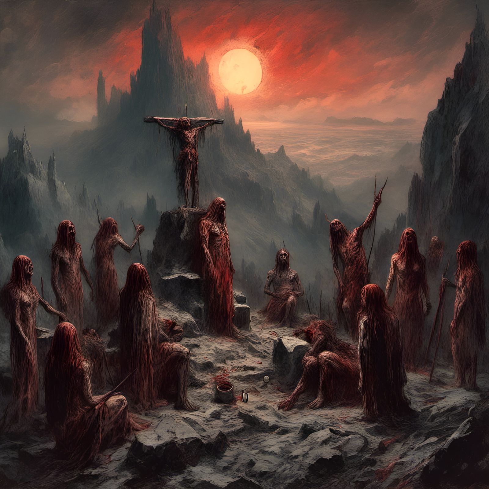 South American Indians Sacrifice to Sun Gods