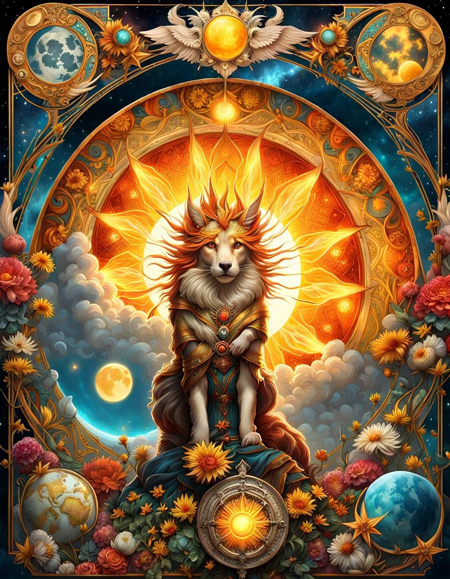 Enchanting Tarot Cards in Borderland Fantasycore Style