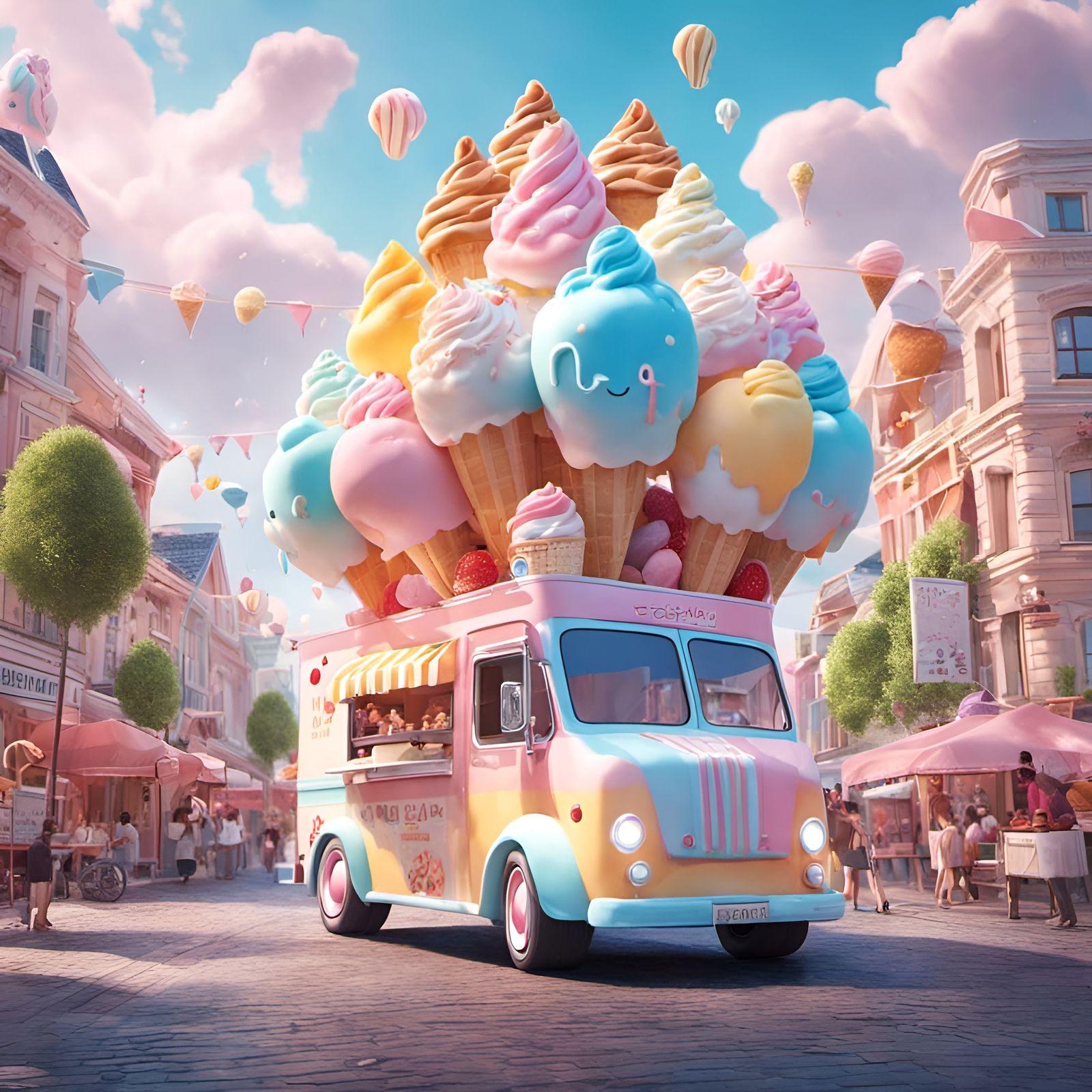 The Saga of "Kawaii Sky Kingdom" : Icecream Dream