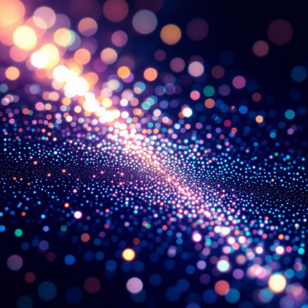 Cosmic Diamond Dust Sparkles in Macro Photography