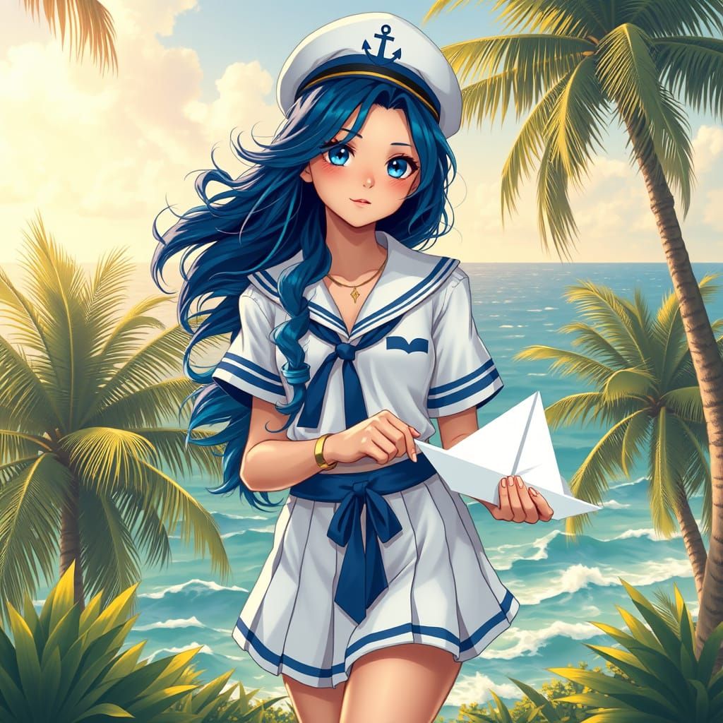 A vibrant, hyperrealistic tropical oil painting in a classic...