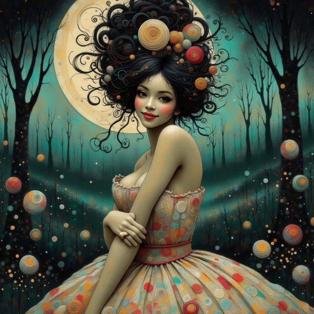 Ethereal Portrait of Tawmae in Dreamy Illustration Style