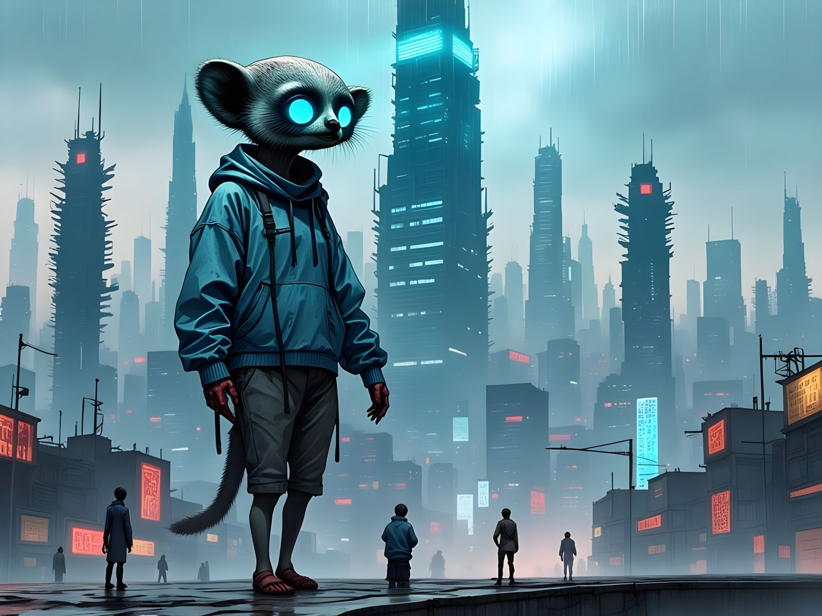 The Watchful Guardian: Enchanting Spectral Meerkat Protects ...