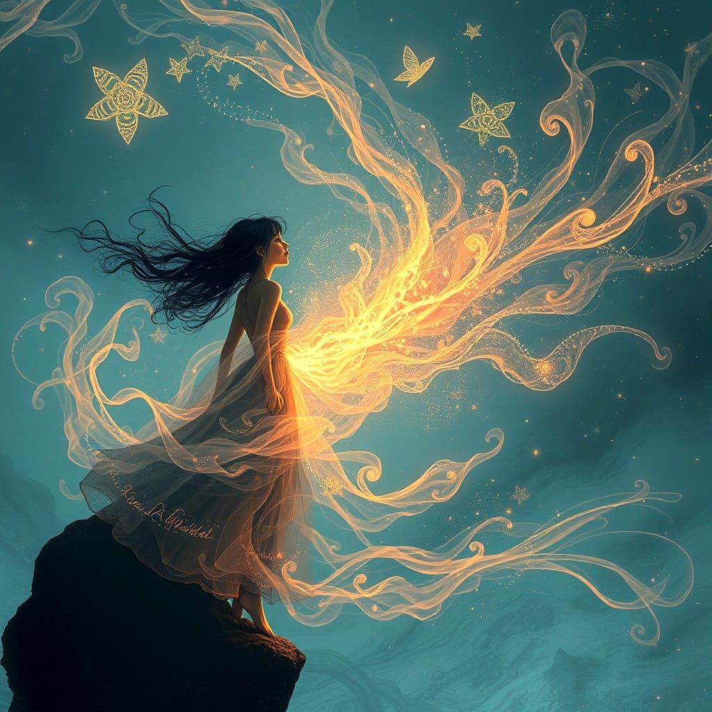 Magic Wind Generated by AI