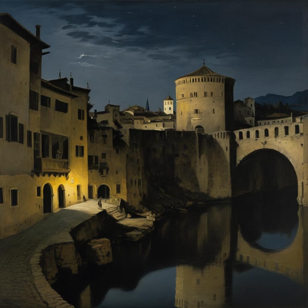 Rembrandt's Night Watch Reimagined in Gouache