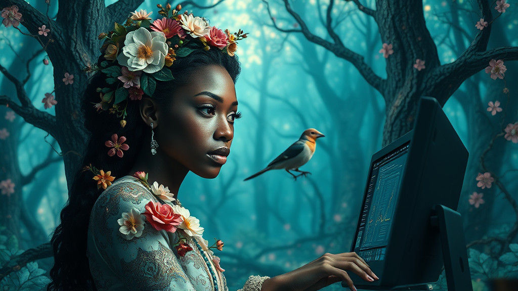 Woman's Imagination Bursts Forth in Art Nouveau Style