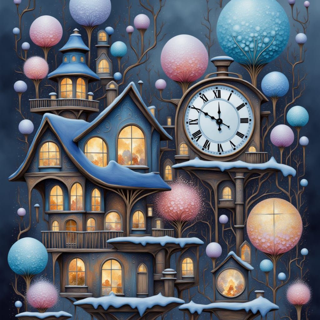 Steampunk Snowflake Clockwork Engine