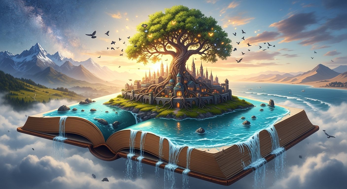 Ancient Book World Emerges from Clouds