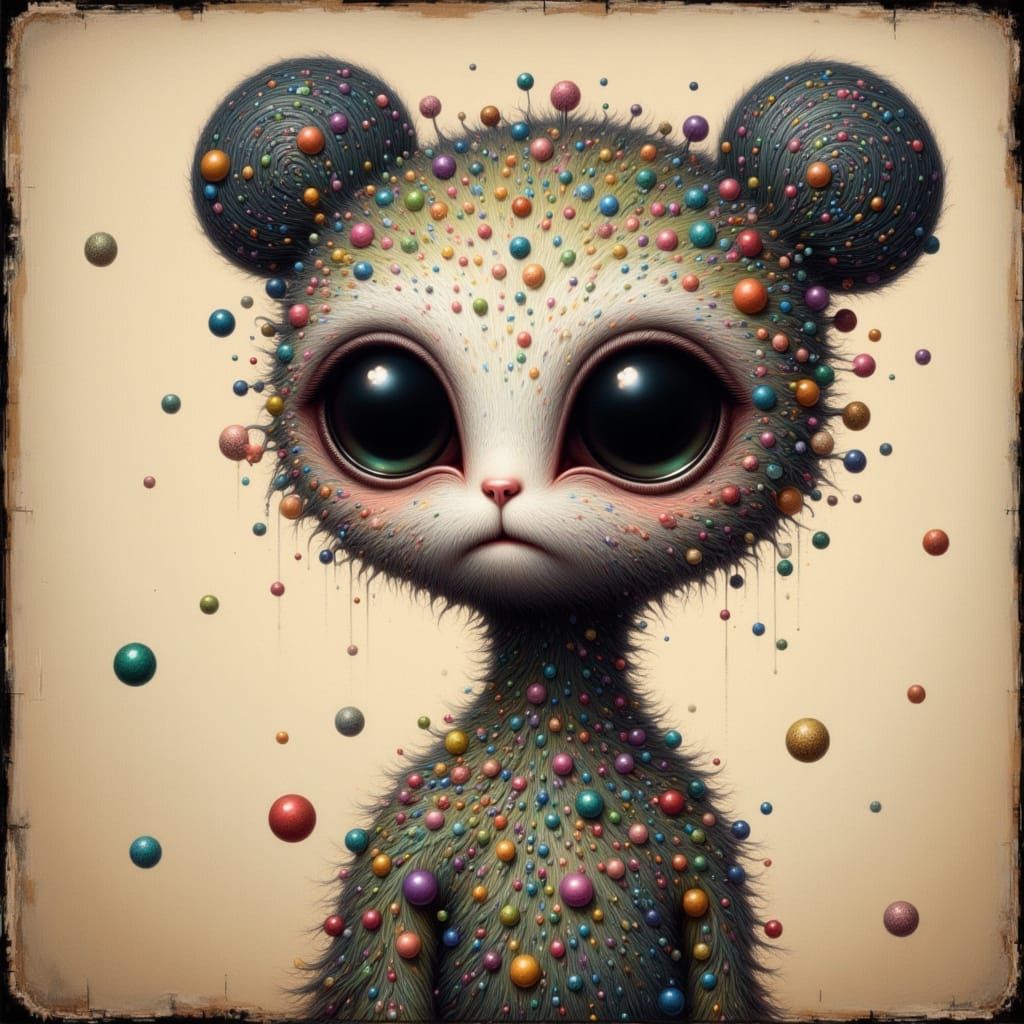 Polka Dot Creature in Simple AI Style