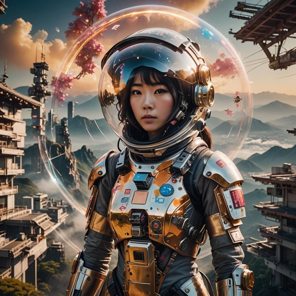 Japanese Girl in Space Suit, Cinematic Film