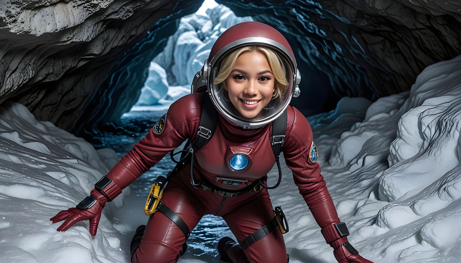 Belizean Astronaut Explores Frozen Cave