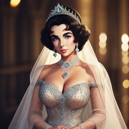 Young Woman in Diamond Gown: Professional Photography