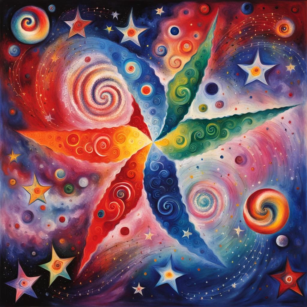 Chagall-esque Maelstrom of Stars and Nebulae