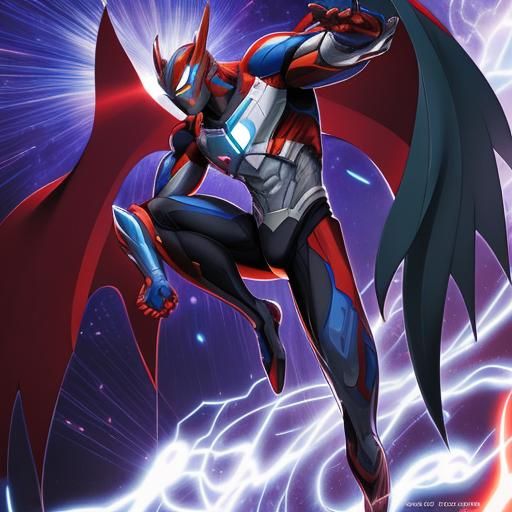 Ultraman Manga Scan in Cel-Shaded Anime Style