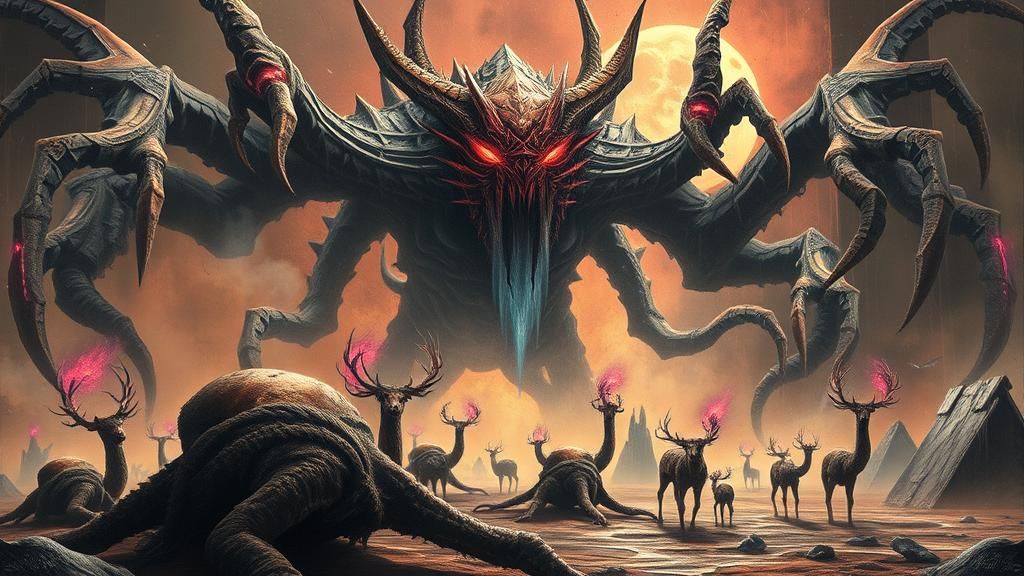 Eldrazi Giant Emerges in Neon Cyber Space