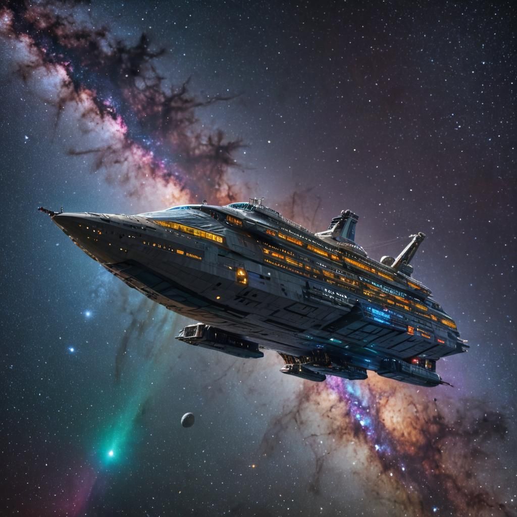 Giant Sci-Fi Megaship in 2050