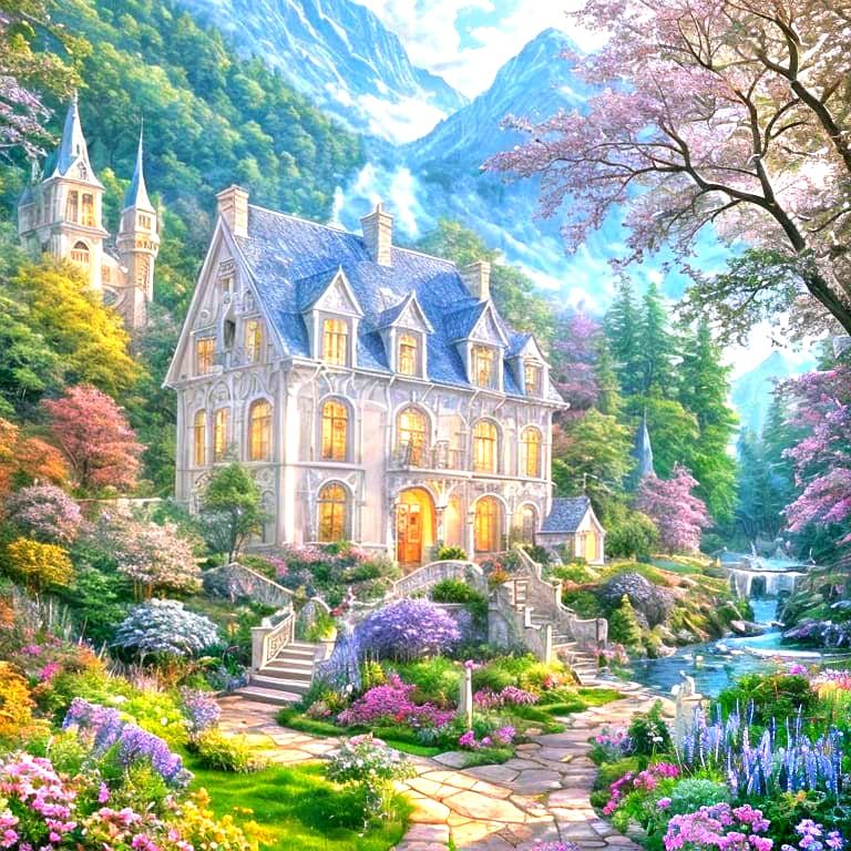 Ethereal Druid Brews Potions in Misty Forest