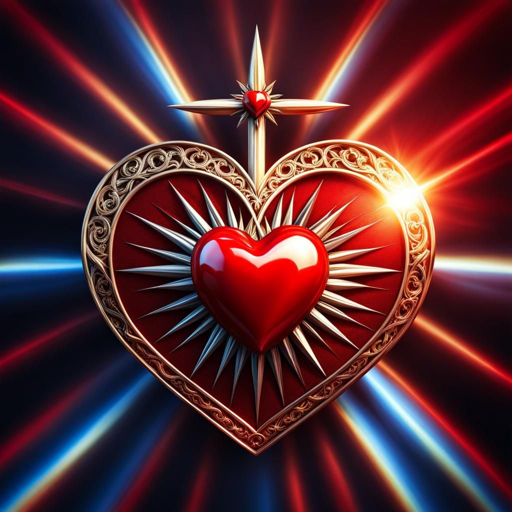 Torn and burning heart