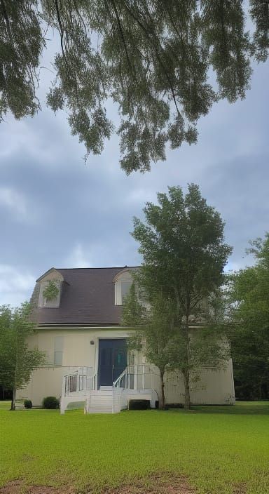 Liminal Distant House in Dreamlike Atmosphere