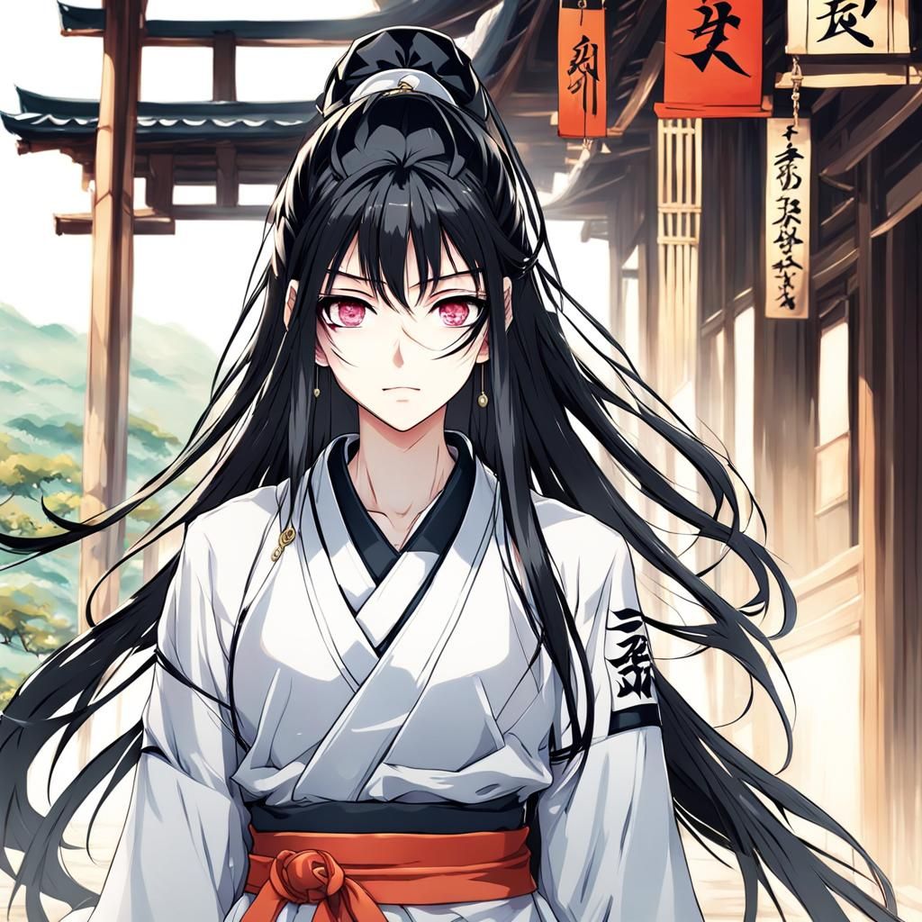 Anime Ninja Girl in Paradise: Manga Style