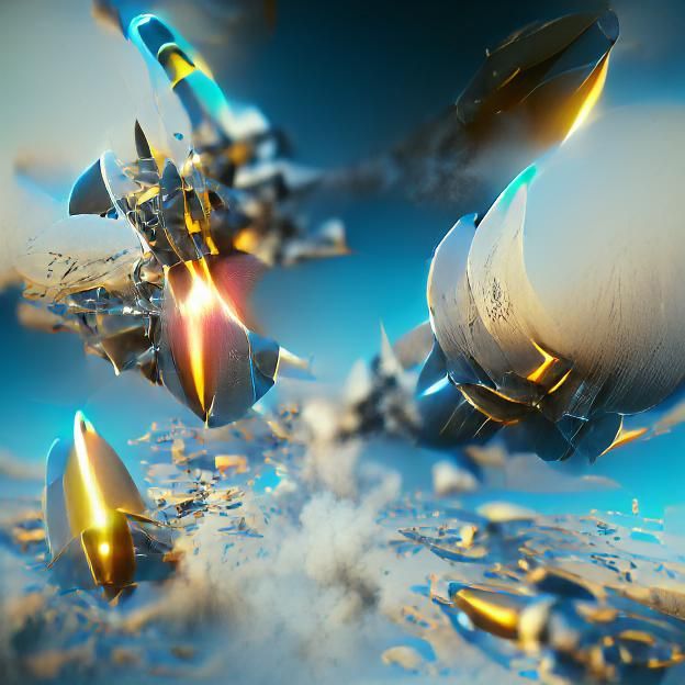 Arcane Missiles in 8K 3D Render