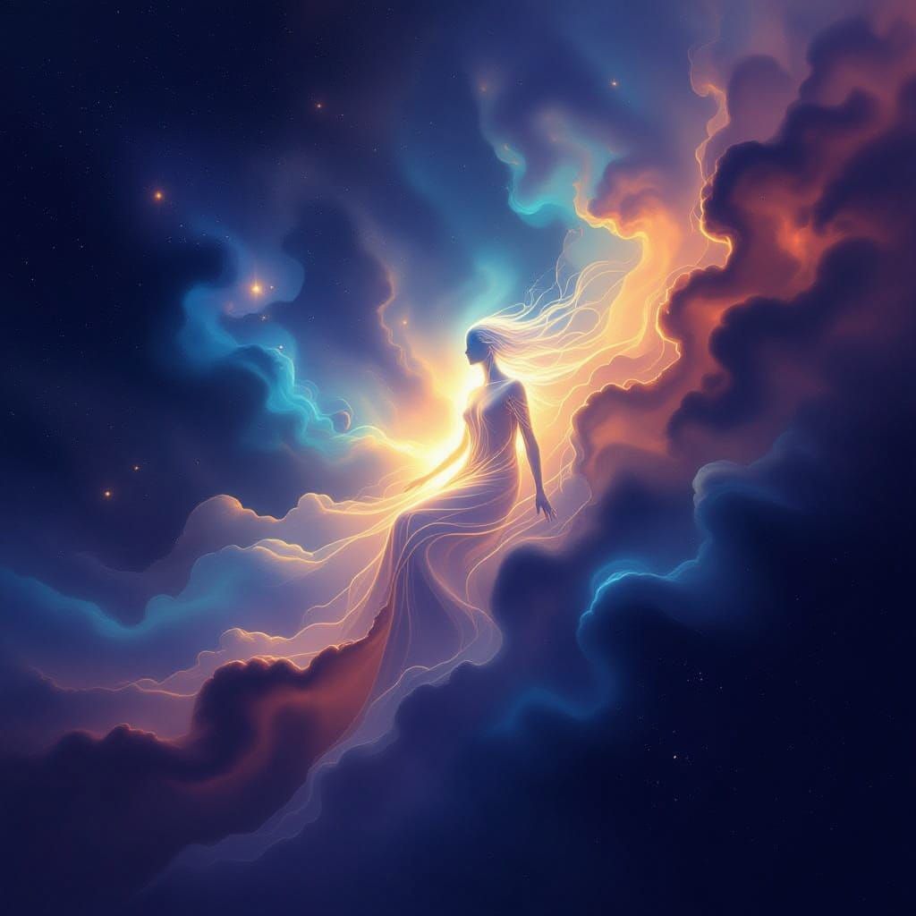 Ethereal Spirit in Cosmic Void
