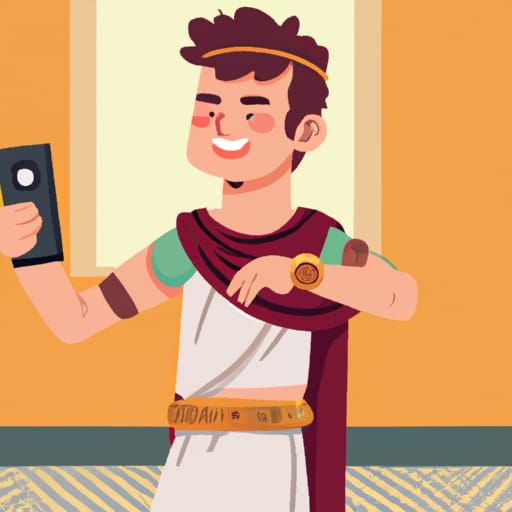 Humorous Ancient Roman TikTok Recording