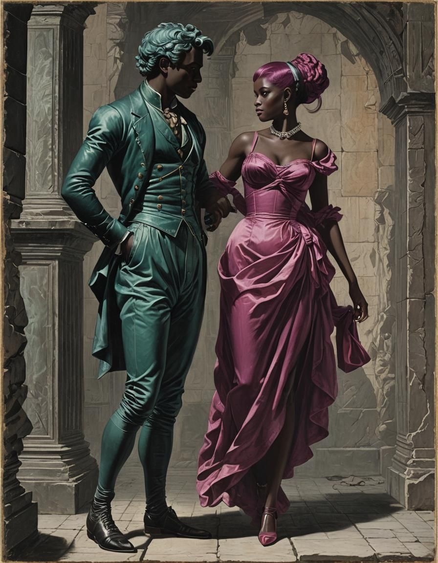 Evocative Carceri-Inspired AI Art of Figures