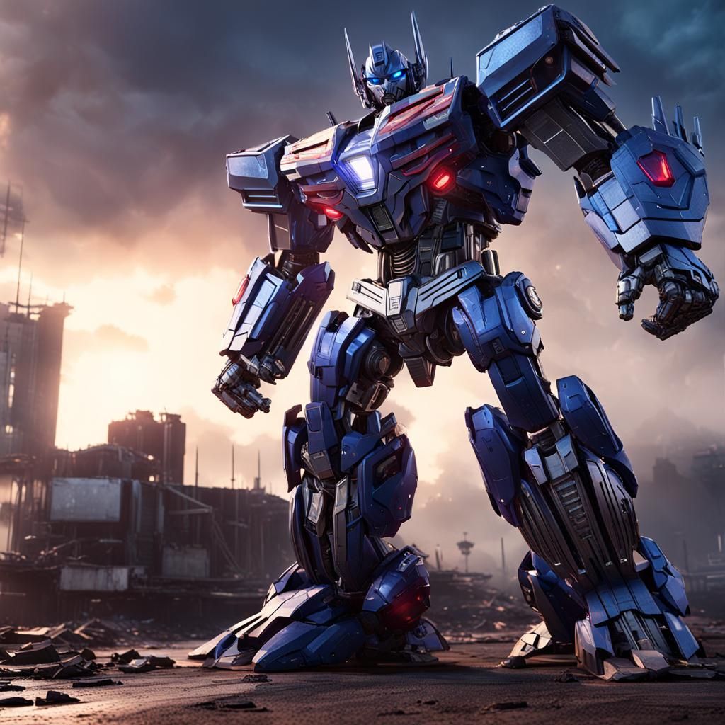 Epic Battle: Shockwave vs Optimus Prime in Sci-Fi