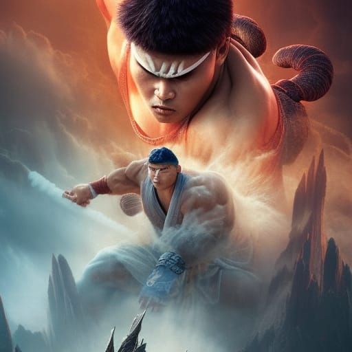 Epic Cinematic Ryu Digital Matte Painting